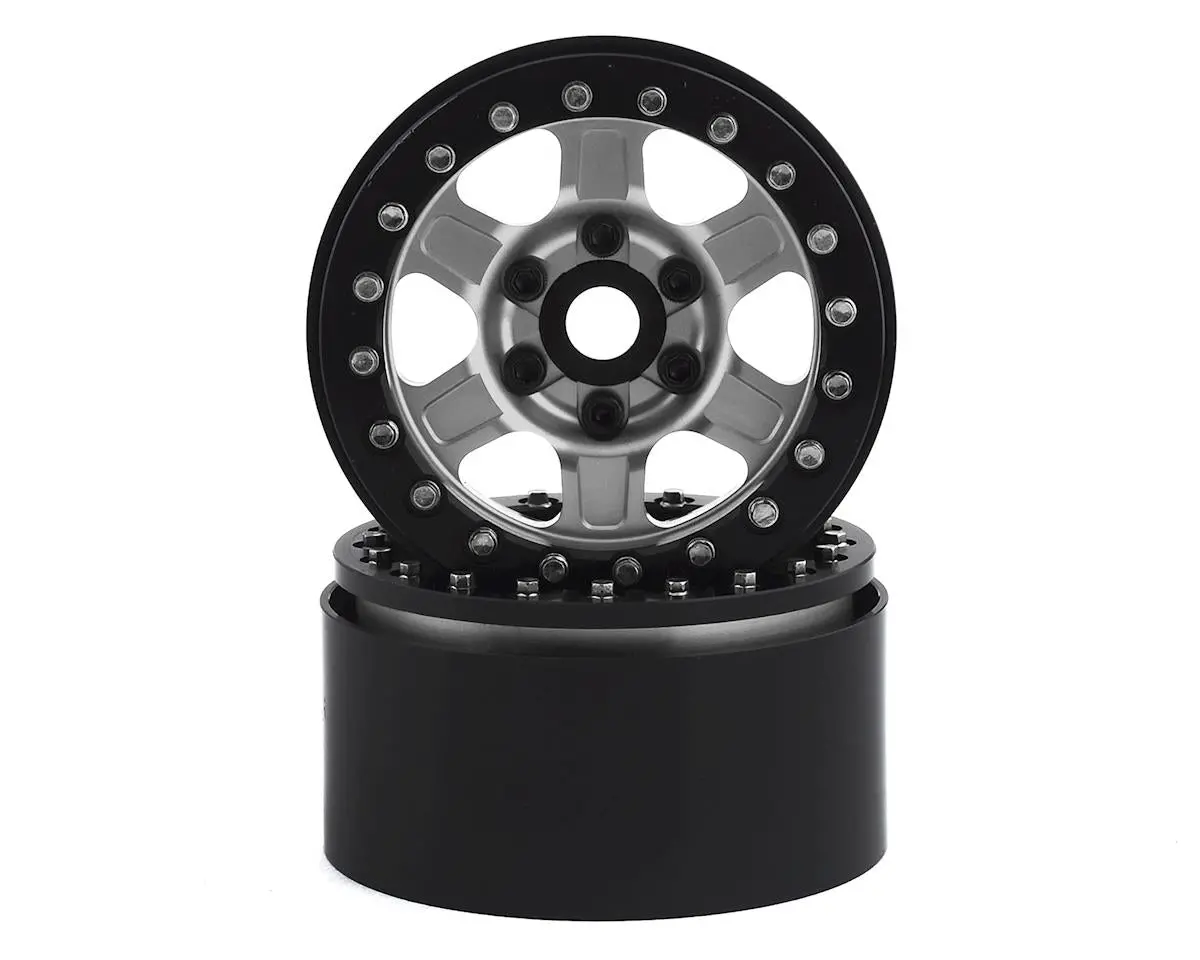 Ssd Rc 1.9"" Challenger Beadlock Wheels (Silver) (2) 1