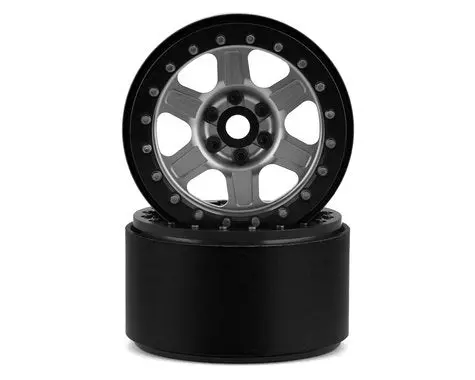 Ssd Rc Challenger 2.2" Beadlock Crawler Wheels (Silver) (2) 1