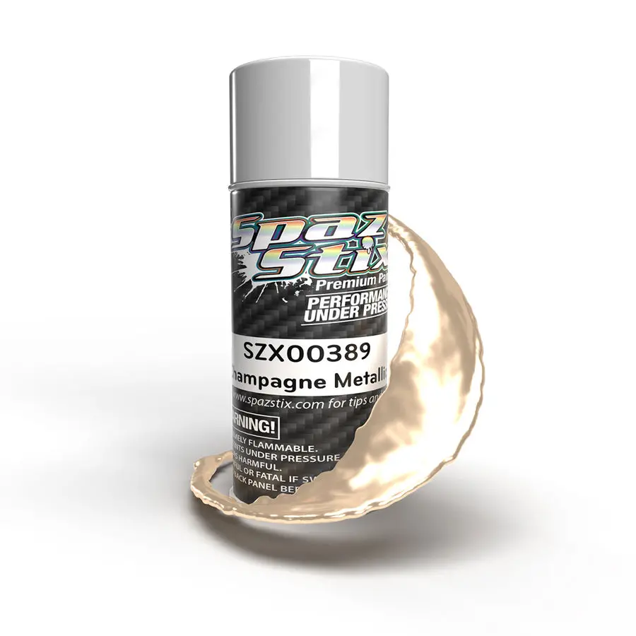 Spaz Stix Champagne Metallic Aerosol Paint, 3.5Oz Can 1
