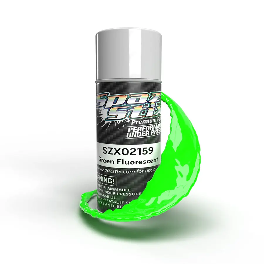 Spaz Stix Green Fluorescent Aerosol Paint, 3.5Oz Can 1
