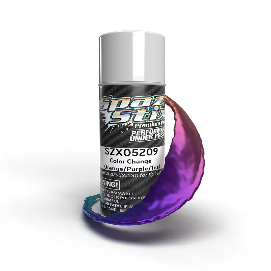 Spaz Stix Color Change Aerosol Paint, Orange/Purple/Teal, 3.5Oz Can 1