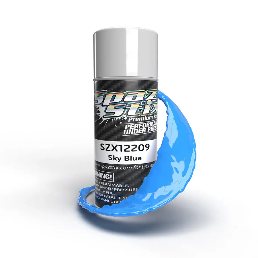 Spaz Stix Solid Sky Blue Aerosol Paint, 3.5Oz Can 1
