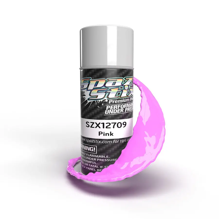 Spaz Stix Solid Pink Aerosol Paint, 3.5Oz Can 1