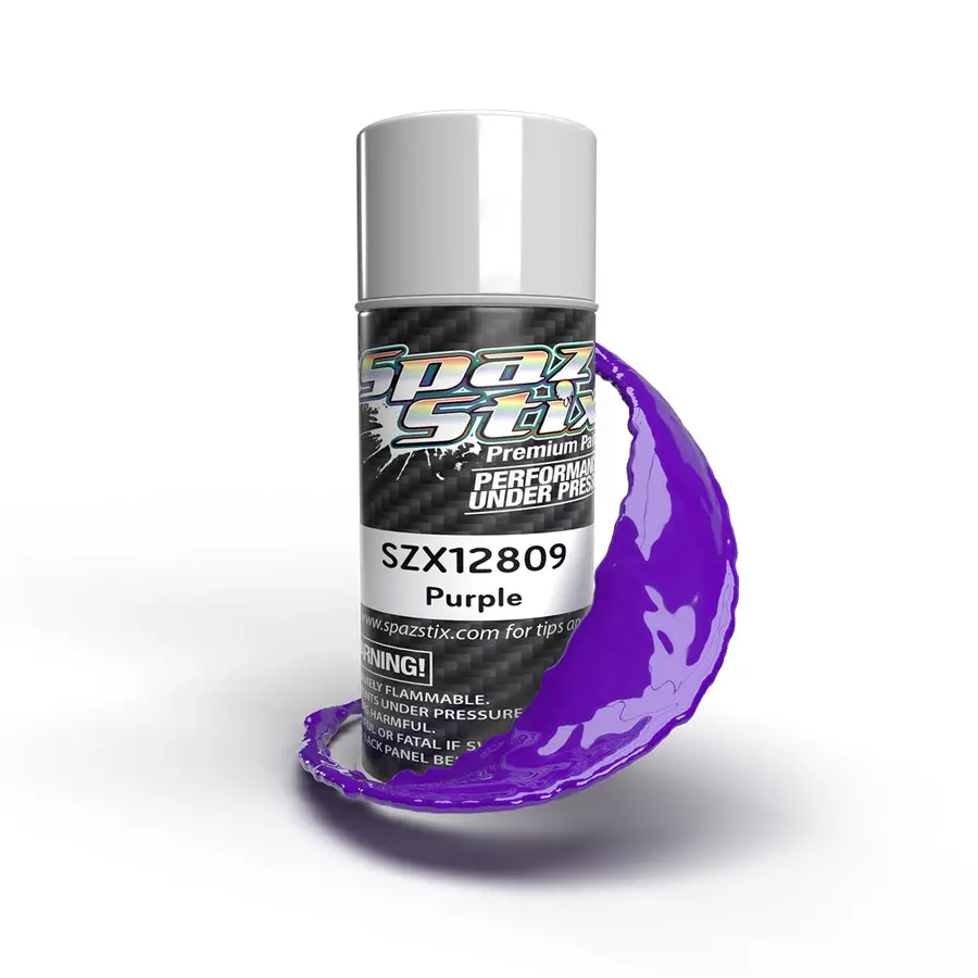 Spaz Stix Solid Purple Aerosol Paint, 3.5Oz Can 1