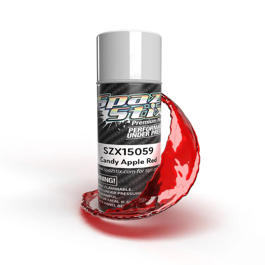 Spaz Stix Candy Apple Red Aerosol Paint, 3.5Oz Can 1