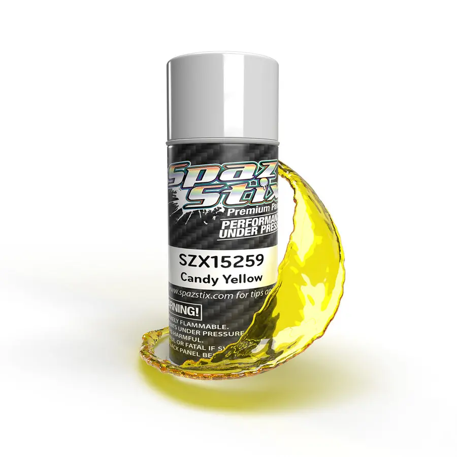 Spaz Stix Candy Yellow Aerosol Paint, 3.5Oz Can 1