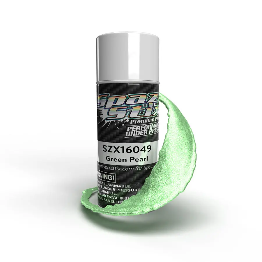 Spaz Stix Green Pearl Aerosol Paint, 3.5Oz Can 1