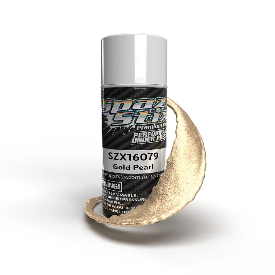 Spaz Stix Gold Pearl Aerosol Paint, 3.5Oz Can 1