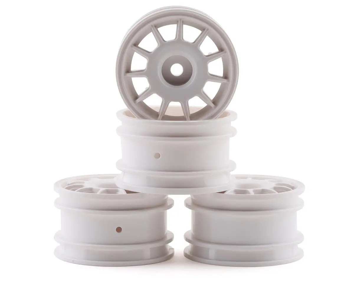 Tamiya M-Chassis 11 Spoke Racing Wheels (White) (4) 1
