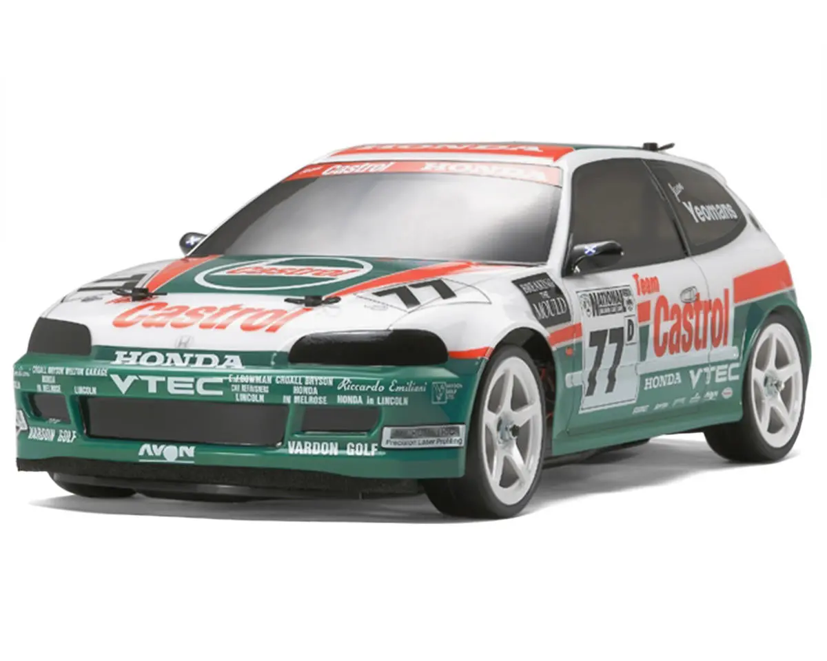 Tamiya Castrol Honda Civic Vti Body Set (Clear) 1