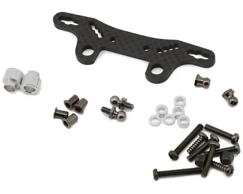 Tamiya Tt-02 Carbon Fiber Shock Stay Ii Assembly Set (Front/Rear) 1
