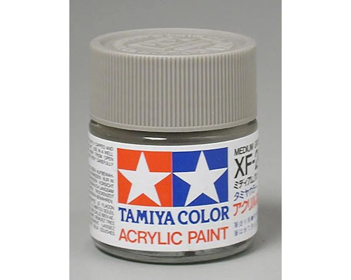Tamiya Xf-20 Flat Medium Grey Acrylic Paint (23Ml) 1