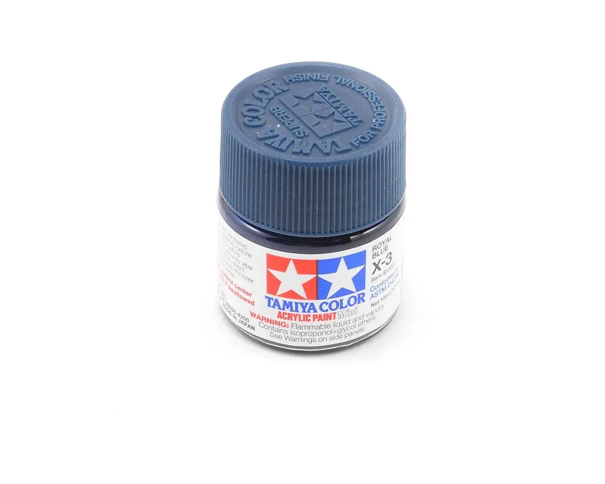 Tamiya X-3 Royal Blue Acrylic Paint (10Ml) 1
