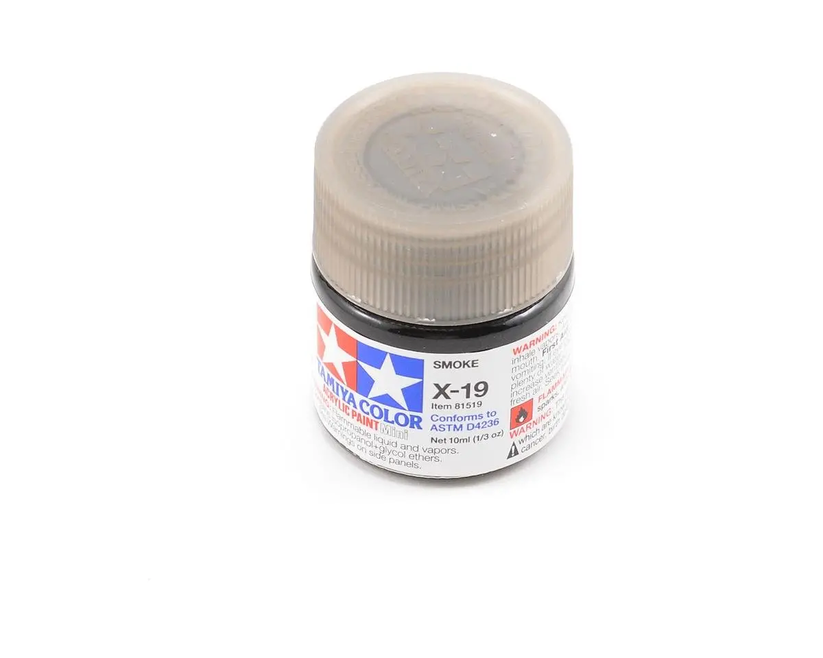 Tamiya X-19 Smoke Acrylic Paint (10Ml) 1