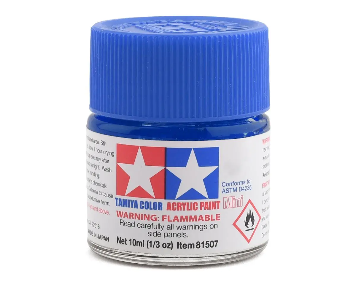 Tamiya X-23 Clear Blue Acrylic Paint (10Ml) 1