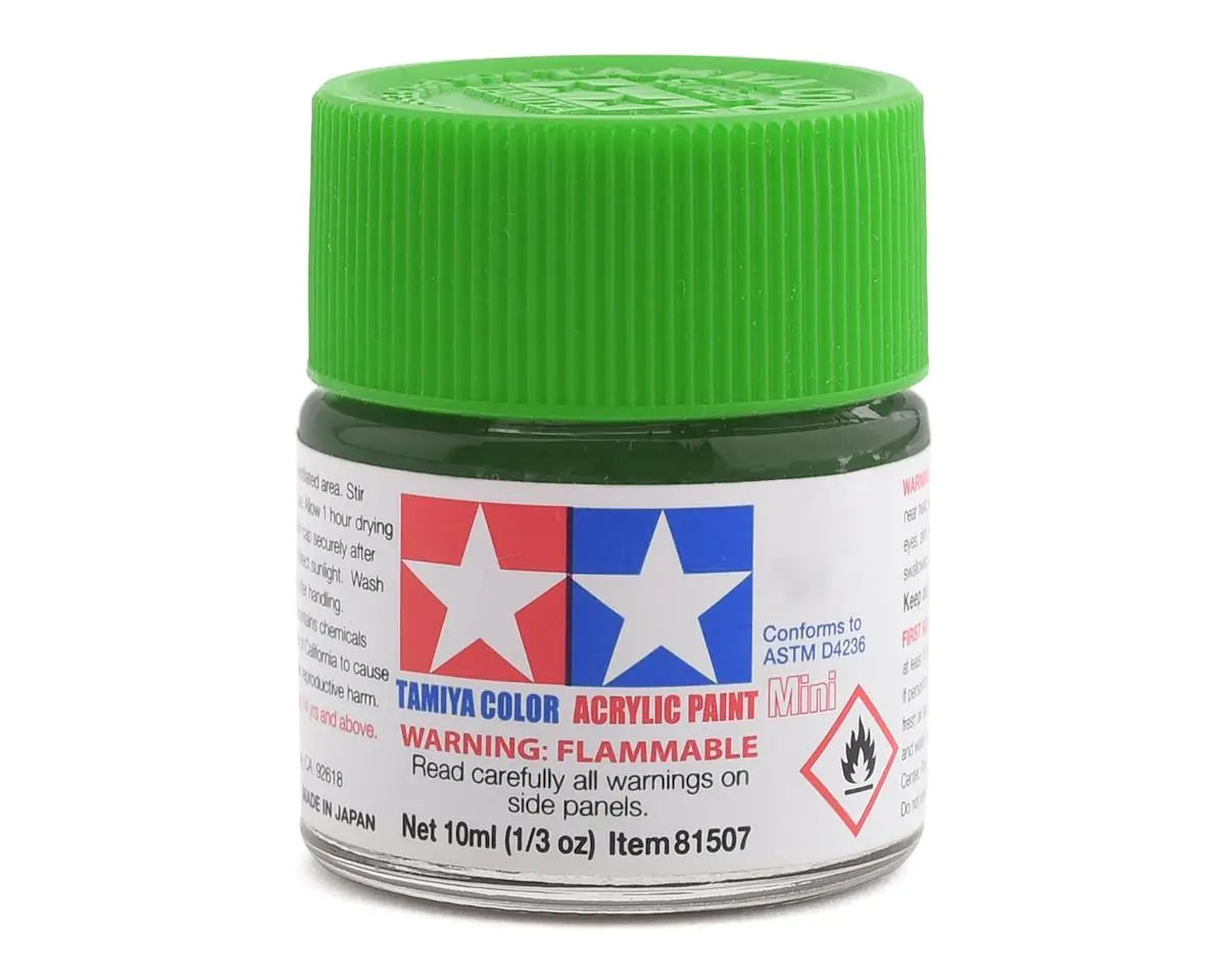 Tamiya X-25 Clear Green Acrylic Paint (10Ml) 1