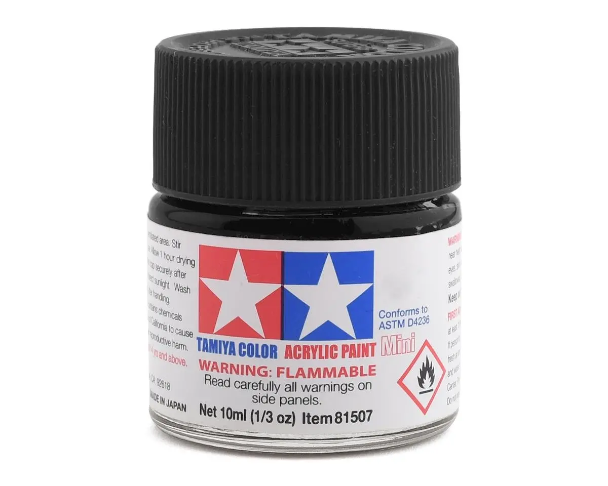 Tamiya Xf-1 Flat Black Acrylic Paint (10Ml) 1