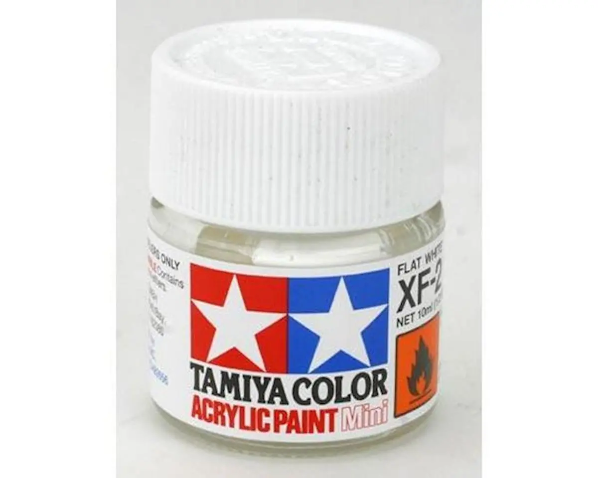 Tamiya Xf-2 Flat White Acrylic Paint (10Ml) 1