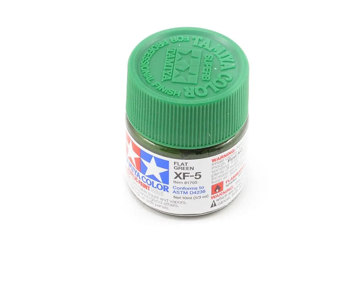 Tamiya Xf-5 Flat Green Acrylic Paint (10Ml) 1