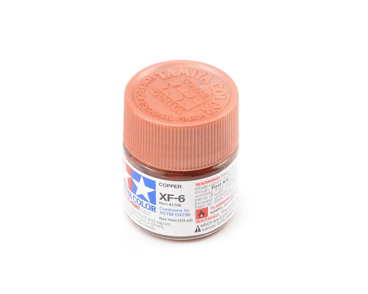 Tamiya Acrylic Mini Xf-6 Flat Copper Paint (10Ml) 1