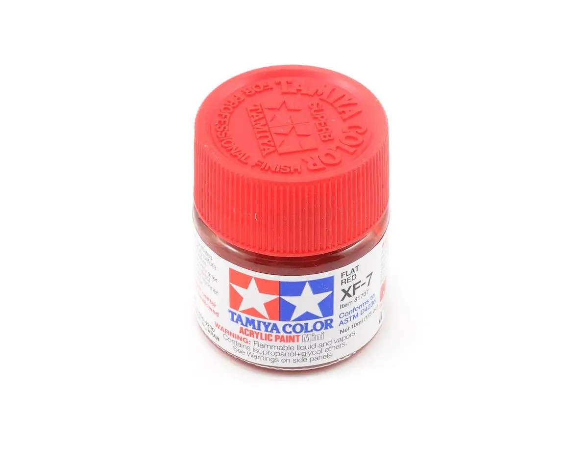 Tamiya Xf-7 Flat Red Acrylic Paint (10Ml) 1