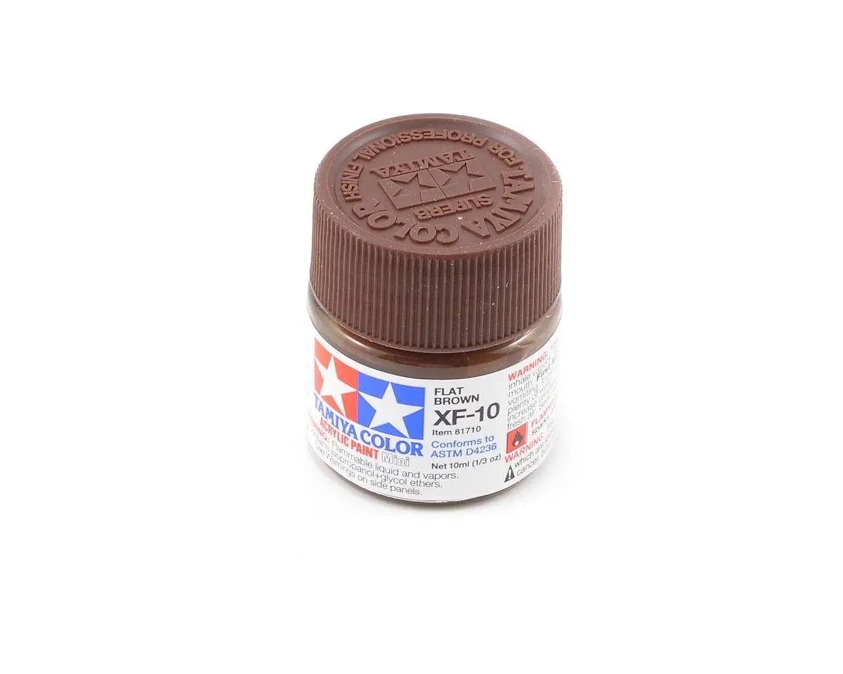 Tamiya Xf-10 Flat Brown Acrylic Paint (10Ml) 1