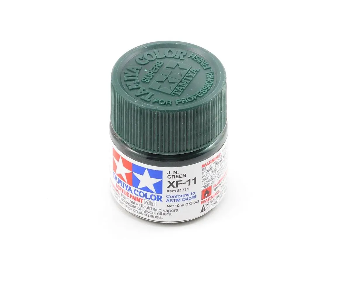 Tamiya Xf-11 J.N. Flat Green Acrylic Paint (10Ml) 1
