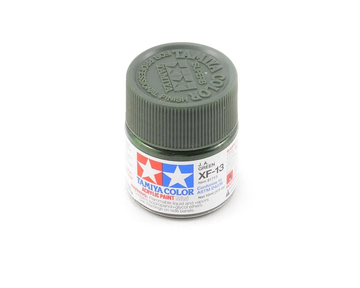 Tamiya Xf-13 J.A. Flat Green Acrylic Paint (10Ml) 1