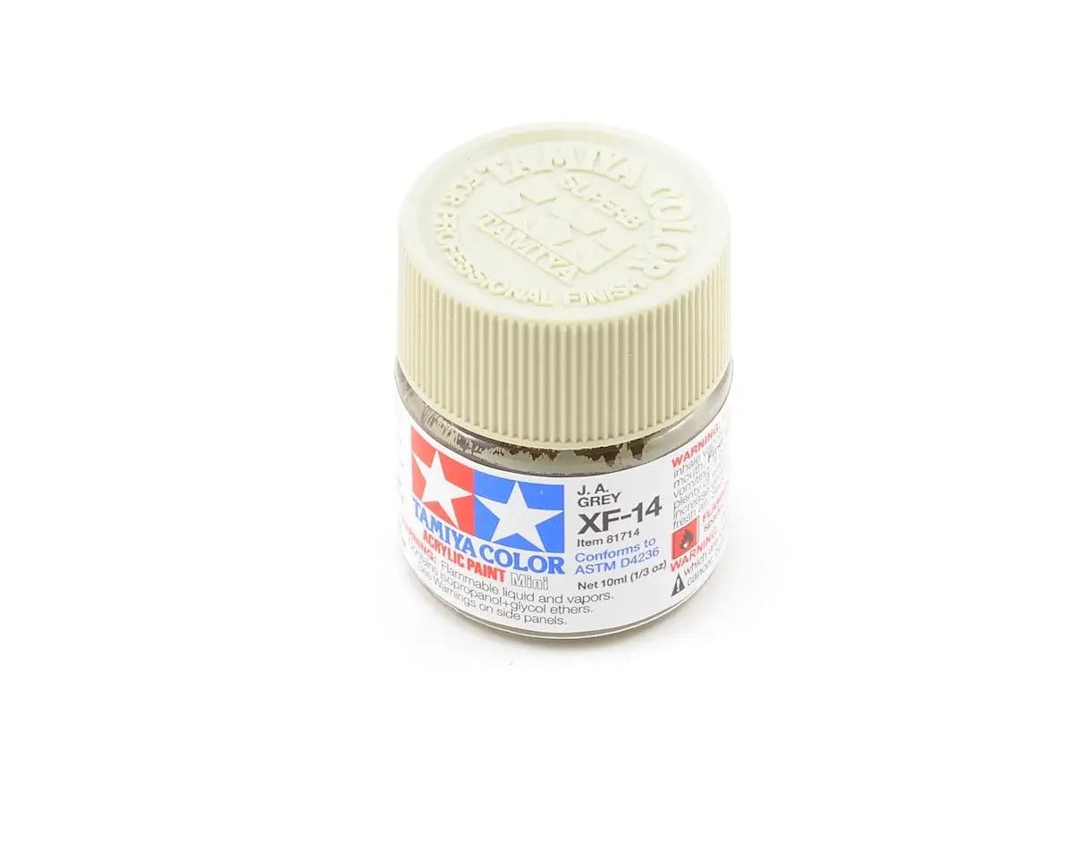 Tamiya Xf-14 J.A. Flat Grey Acrylic Paint (10Ml) 1