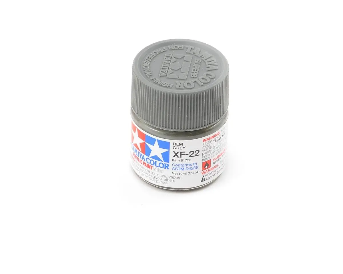 Tamiya Xf-22 Rlm Flat Grey Acrylic Paint (10Ml) 1