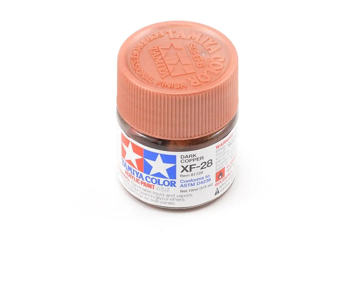 Tamiya Xf-28 Flat Dark Copper Acrylic Paint (10Ml) 1