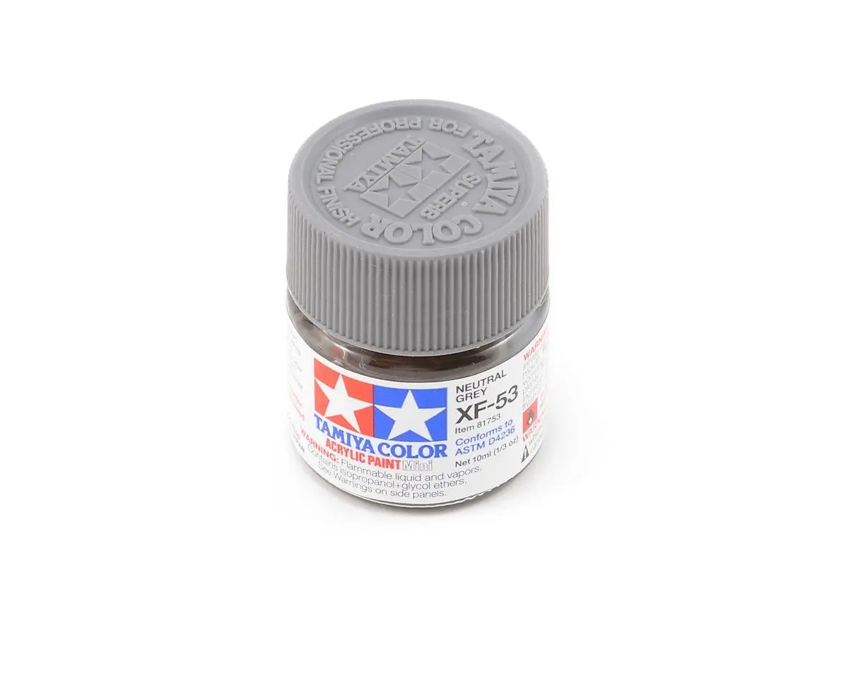 Tamiya Xf-53 Flat Neutral Grey Acrylic Paint (10Ml) 1