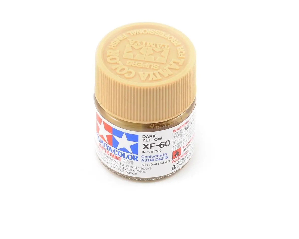 Tamiya Xf-60 Flat Dark Yellow Acrylic Paint (10Ml) 1