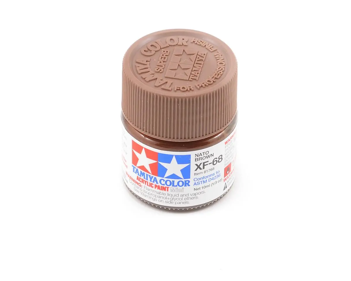Tamiya Xf-68 Flat Nato Brown Acrylic Paint (10Ml) 1