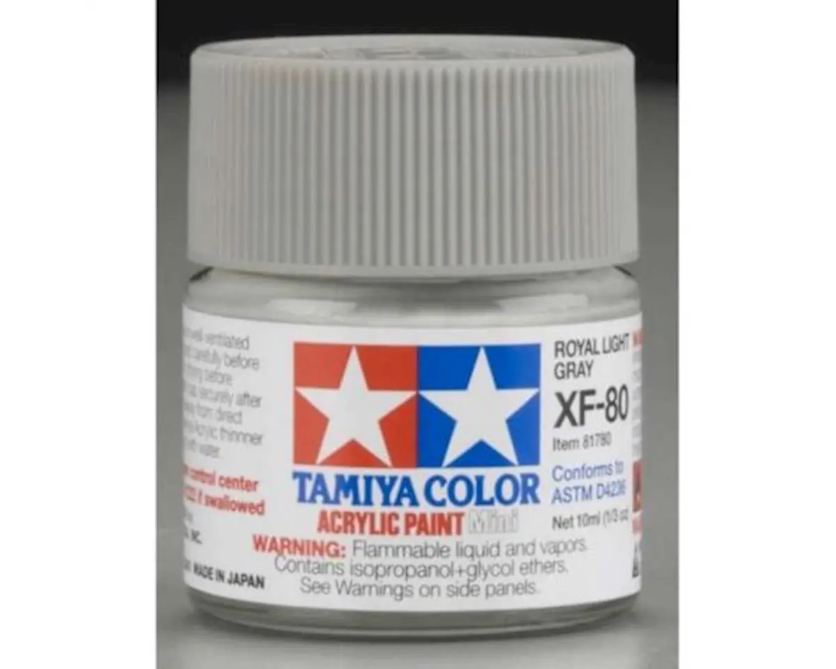 Tamiya Xf-80 Flat Navy Grey Acrylic Paint (10Ml) 1