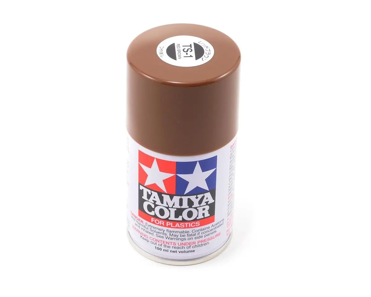 Tamiya Ts-1 Red Brown Lacquer Spray Paint (100Ml) 1