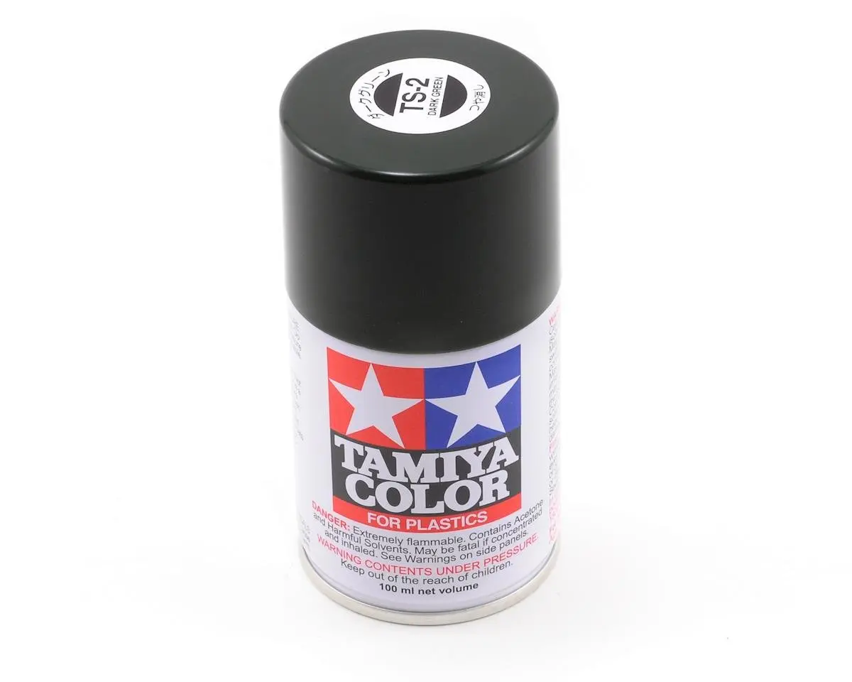 Tamiya Ts-2 Dark Green Lacquer Spray Paint (100Ml) 1