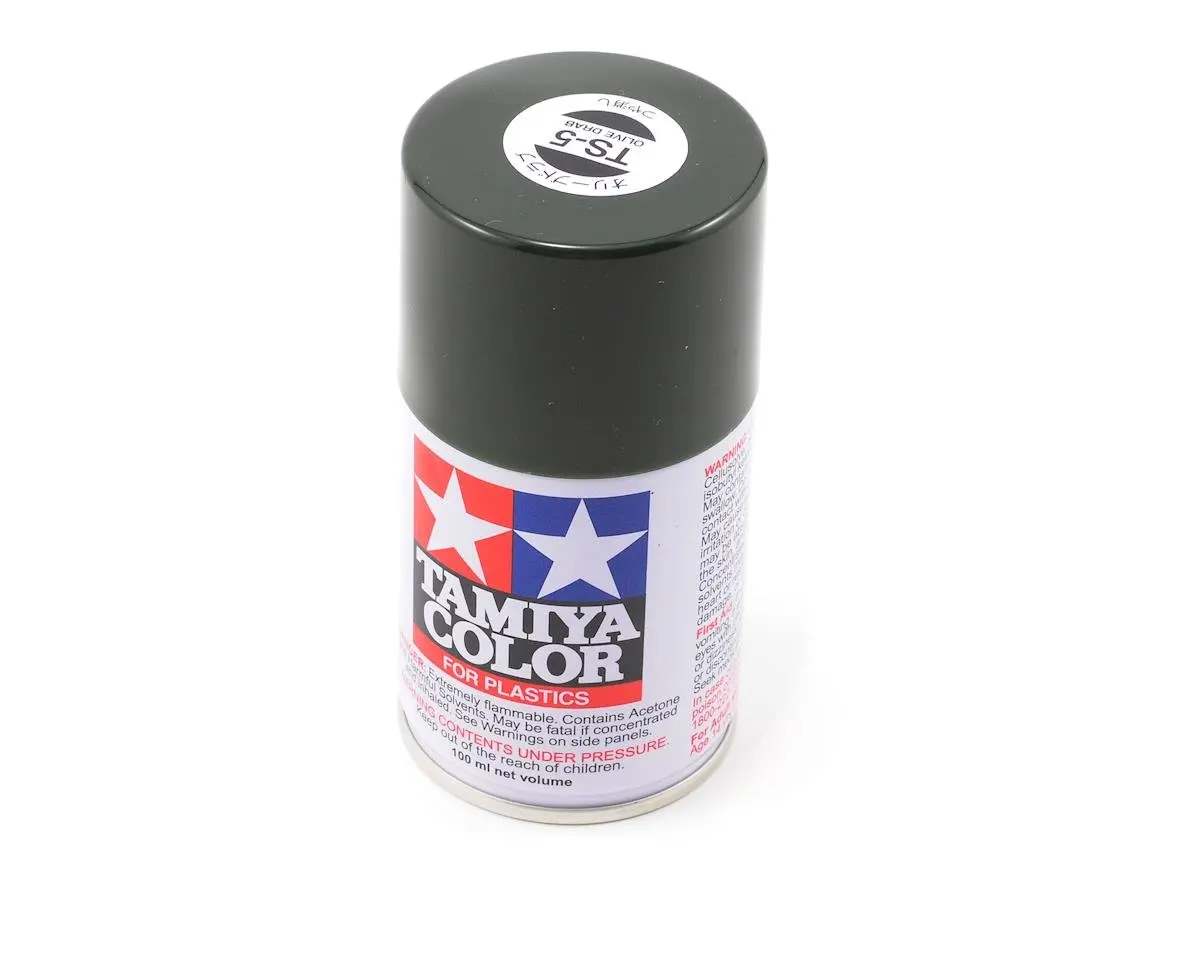 Tamiya Ts-5 Olive Drab Lacquer Spray Paint (100Ml) 1
