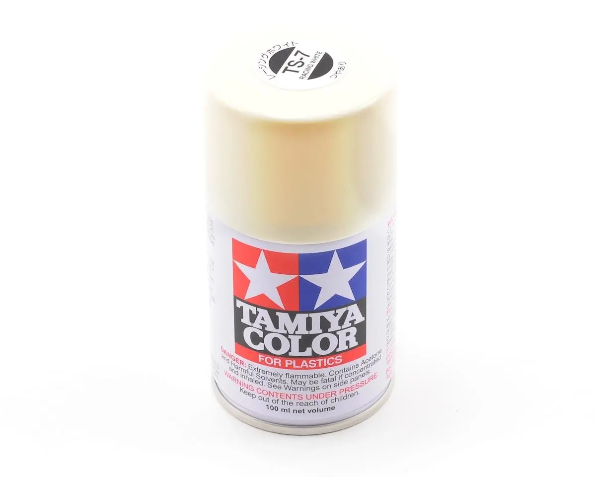Tamiya Ts-7 Racing White Lacquer Spray Paint (100Ml) 1