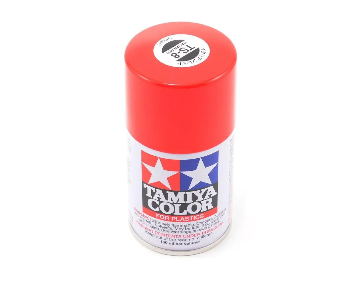 Tamiya Ts-8 Italian Red Lacquer Spray Paint (100Ml) 1