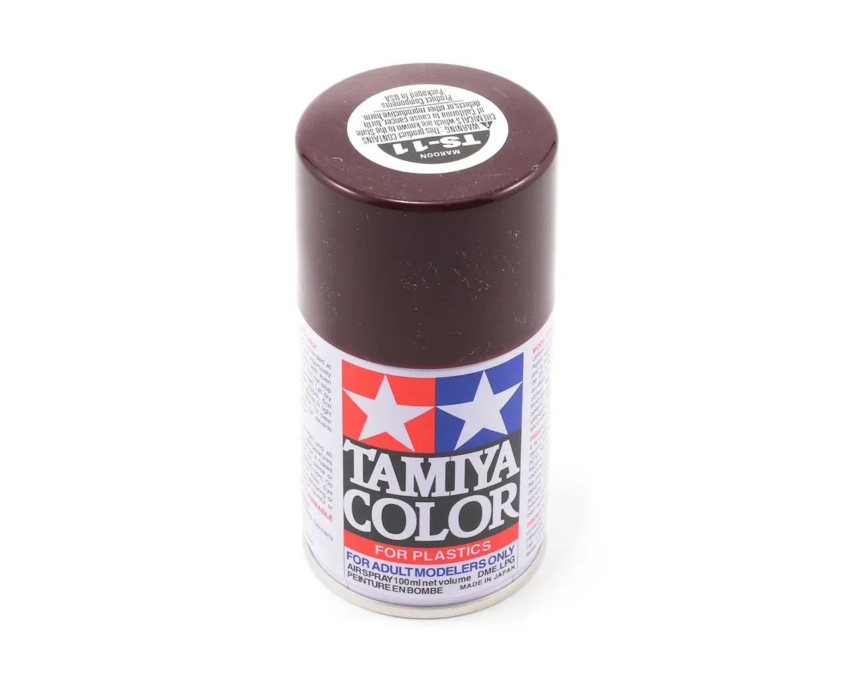 Tamiya Ts-11 Maroon Lacquer Spray Paint (100Ml) 1