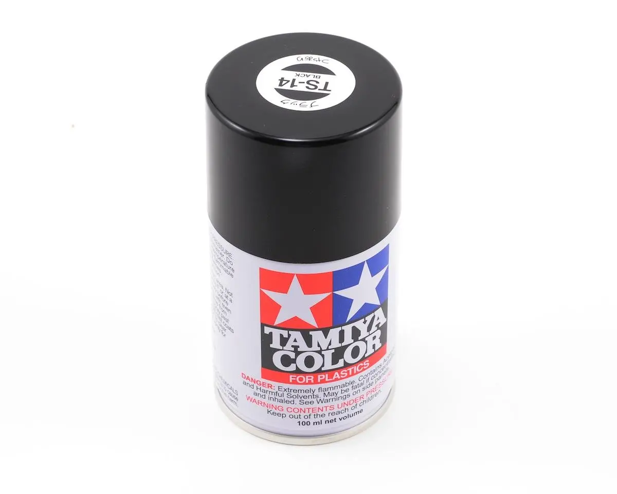 Tamiya Ts-14 Black Lacquer Spray Paint (100Ml) 1