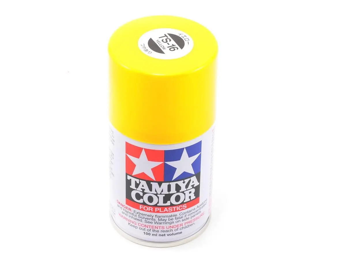 Tamiya Ts-16 Yellow Lacquer Spray Paint (100Ml) 1