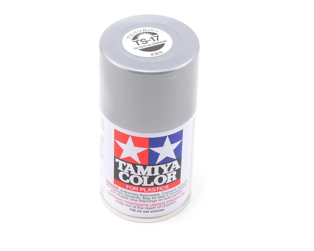 Tamiya Ts-17 Aluminum Silver Lacquer Spray Paint (100Ml) 1