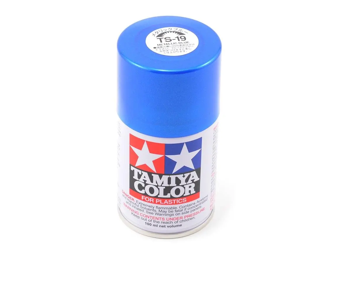 Tamiya Ts-19 Metallic Blue Lacquer Spray Paint (100Ml) 1