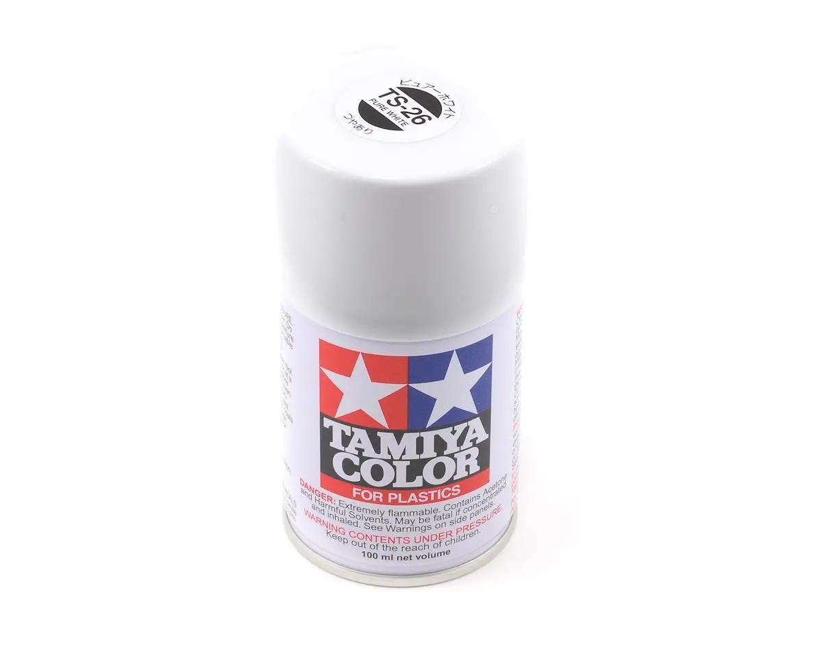 Tamiya Ts-26 Pure White Lacquer Spray Paint (100Ml) 1