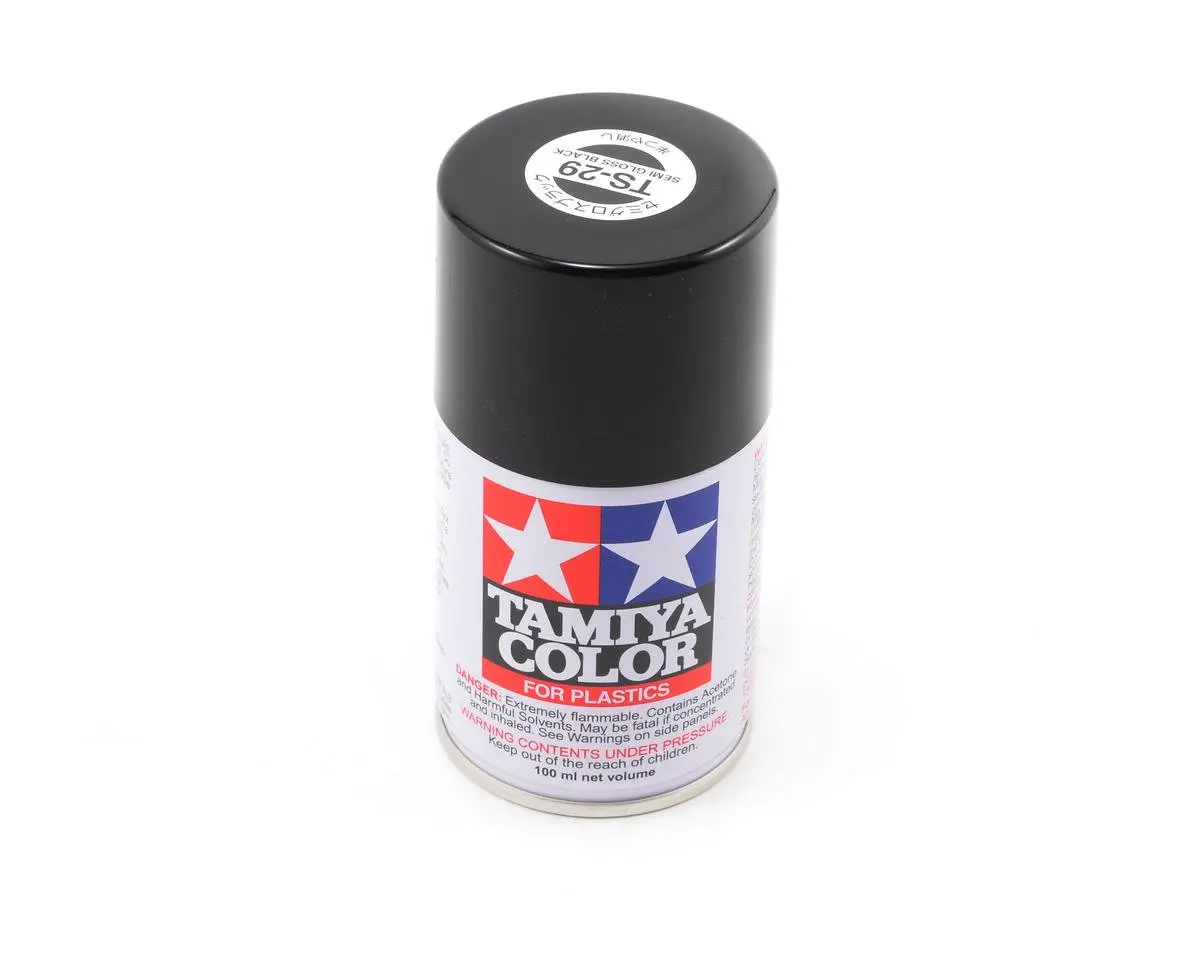 Tamiya Ts-29 Semi-Gloss Black Lacquer Spray Paint (100Ml) 1