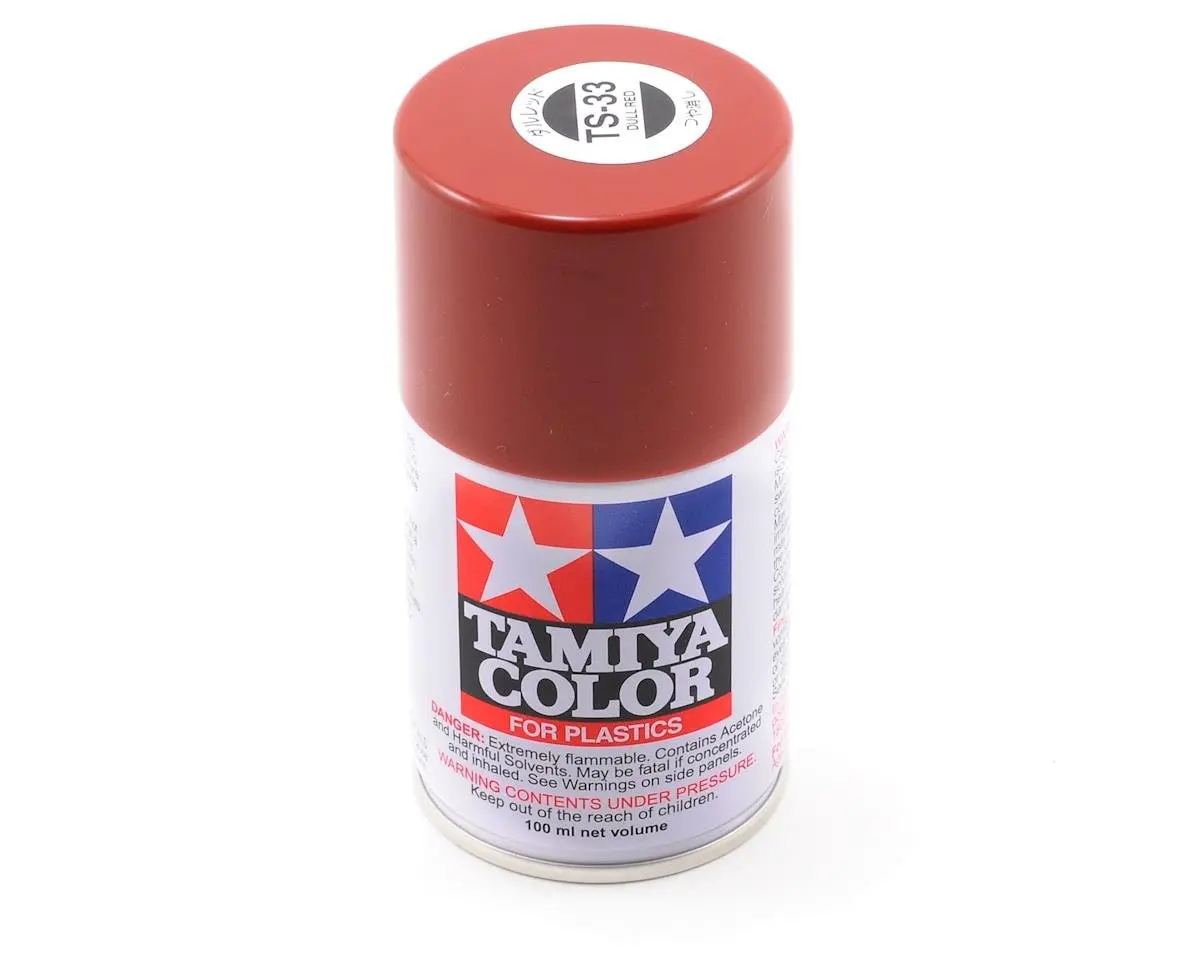 Tamiya Ts-33 Dull Red Lacquer Spray Paint (100Ml) 1