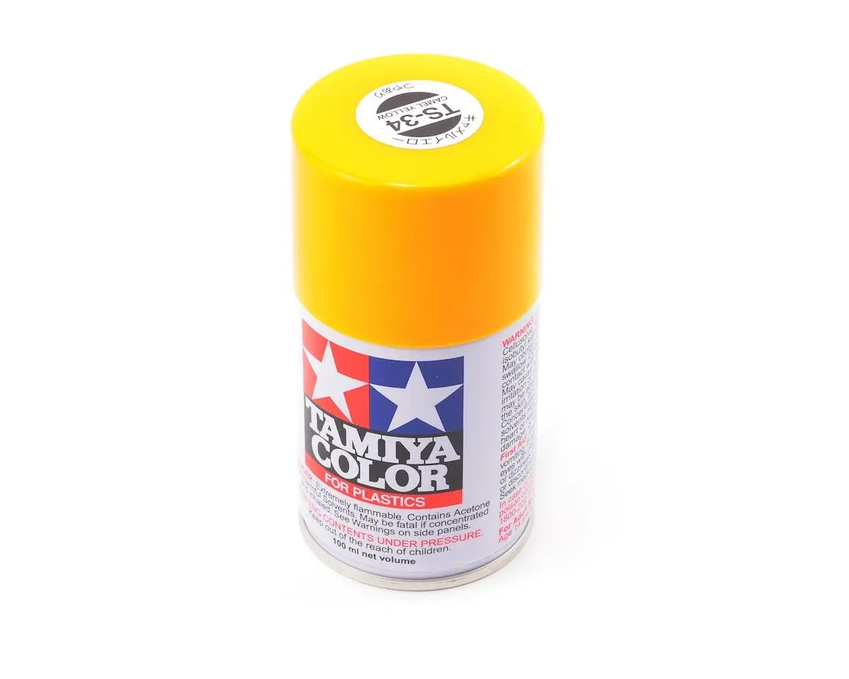 Tamiya Ts-34 Camel Yellow Lacquer Spray Paint (100Ml) 1