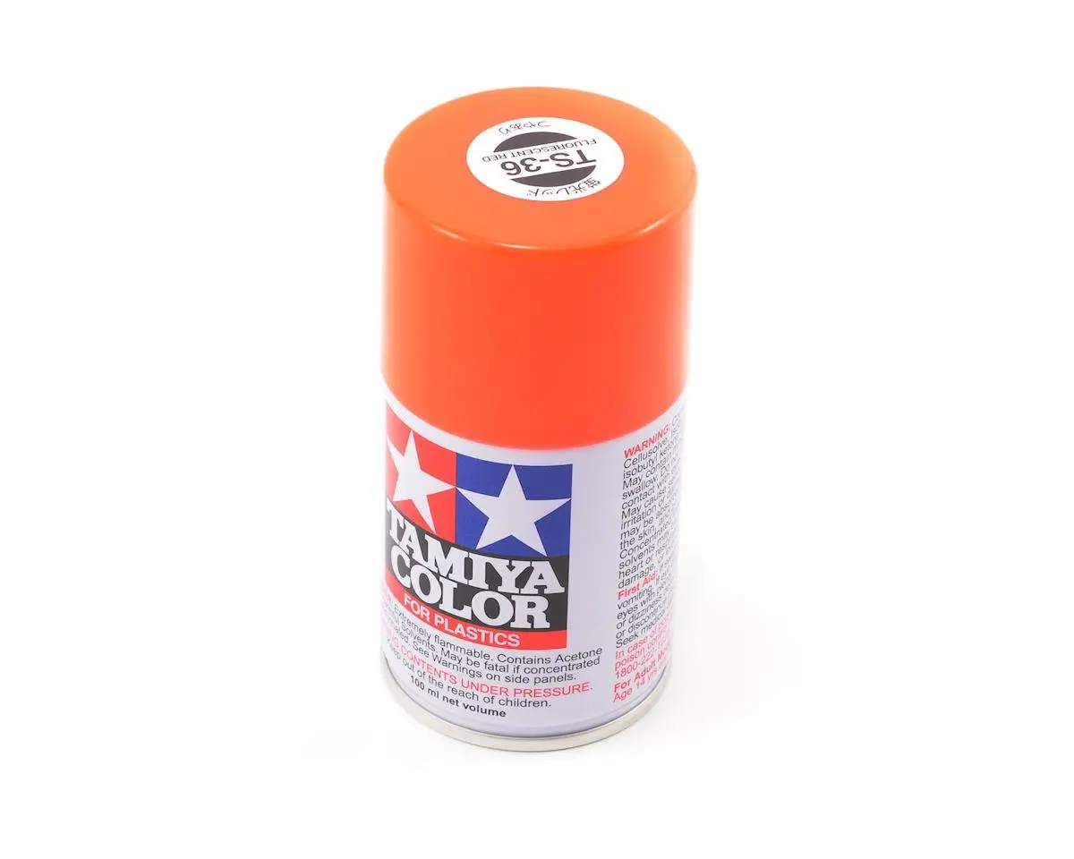 Tamiya Ts-36 Flourescent Red Lacquer Spray Paint (100Ml) 1